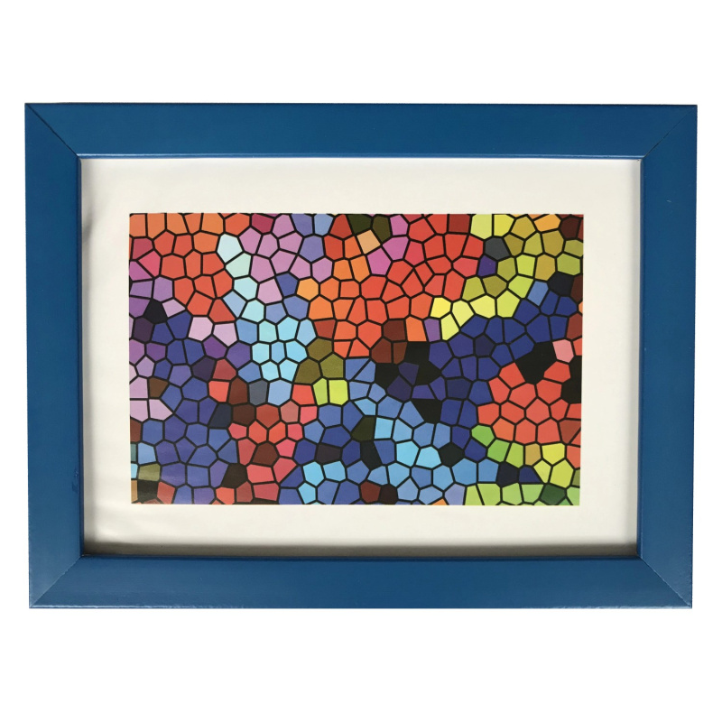 Bondecor Fotorámeček plastový, lišta 16/11 mm, modrý, 21 x 30 cm