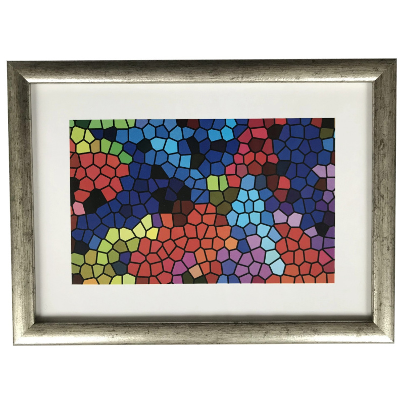 Bondecor Fotorámeček plastový, lišta 16/11 mm, stříbrný, 10 x 15 cm