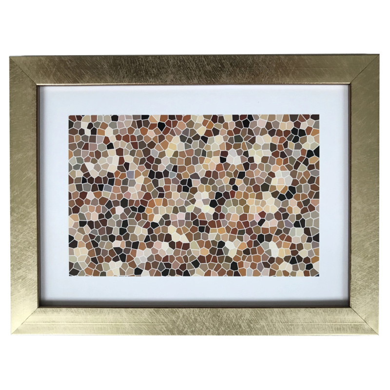 Bondecor Fotorámeček plastový, lišta 16/11 mm, zlatý, 10 x 15 cm