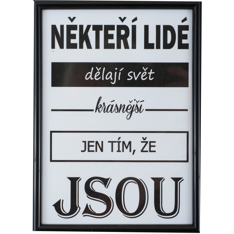 Bondecor Fotorámeček plastový FAST černý 10 x 15 cm