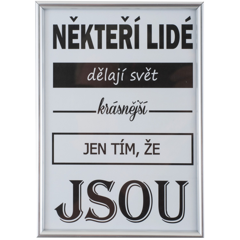 Bondecor Fotorámeček plastový FAST stříbrný 15 x 21 cm