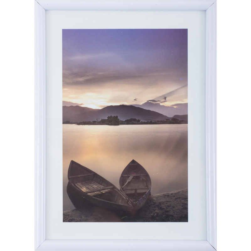 Bondecor Fotorámeček plastový FAST bílý 18 x 24 cm