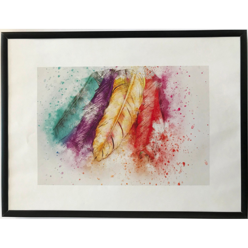 Bondecor Hliníkový fotorám, lišta šířka 10 mm, černý, 70 x 100 cm