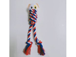 HRAČKY SALAČ Přetahovadlo Pejsek, barevné, bavlna polyester 27cm