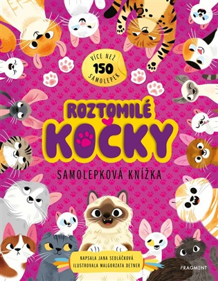 Samolepková knížka Roztomilé kočky -  Jana Sedláčková