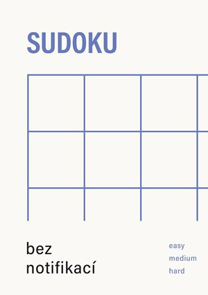 Sudoku bez notifikací (modrá) | Kolektiv