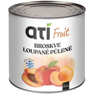 ATI Fruit Broskve loupané půlené 2650ml