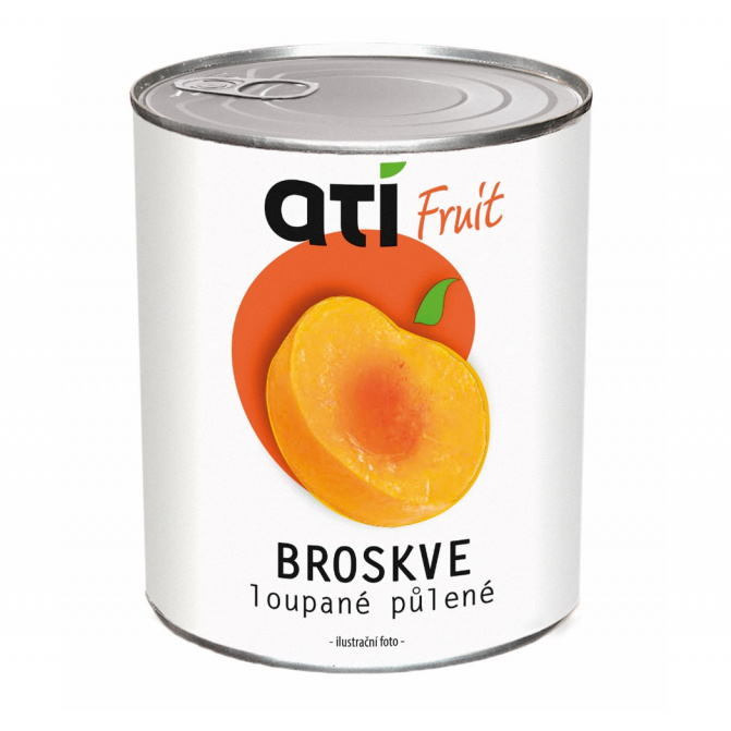 ATI Fruit Broskve loupané půlené 850ml