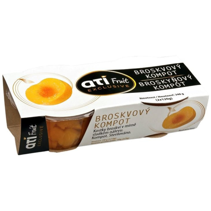 Ati Fruit Broskvový kompot Duo pack