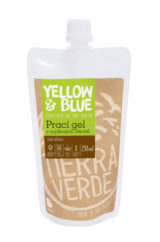 Tierra Verde – Prací gel vlna (Yellow & Blue), 250 ml