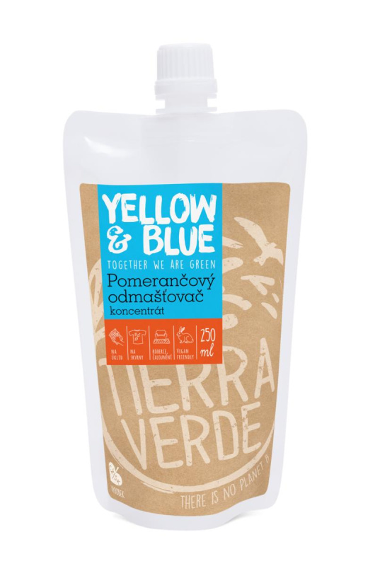 Tierra Verde – Pomerančový odmašťovač – koncentrát (Yellow & Blue), 250 ml