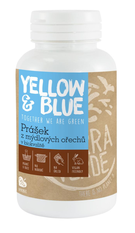 Tierra Verde – Prášek z mýdlových ořechů (Yellow & Blue), 100 g