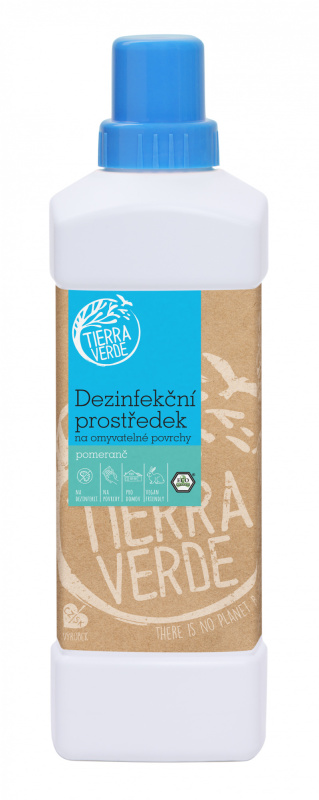 Tierra Verde – Dezinfekční prostředek na omyvatelné povrchy citron a levandule 1 l