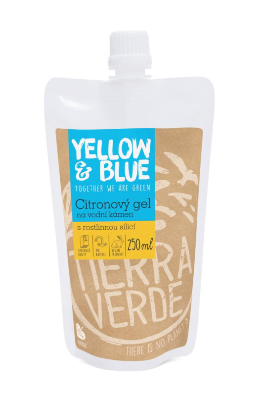 Tierra Verde – Citronový gel na vodní kámen (Yellow & Blue), 250 ml