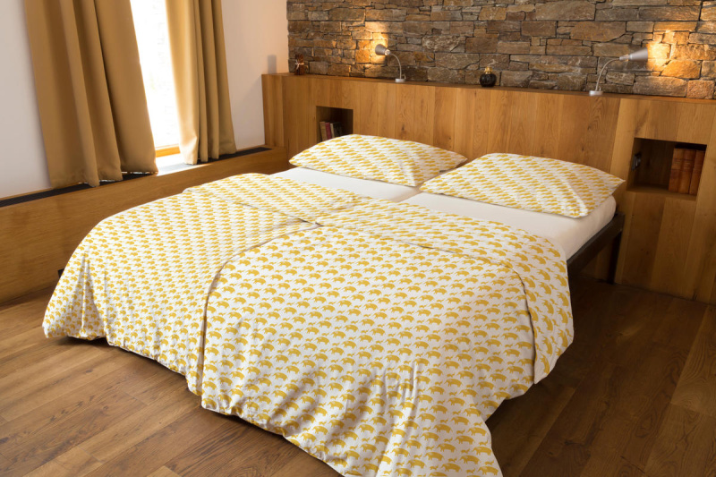 Tierra Verde – Povlečení dětské – žlutý slon (135×100 + 60×40 cm)