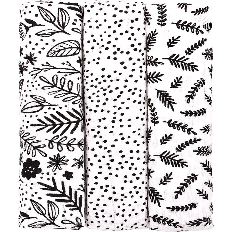 T-TOMI TETRA pleny TOP KVALITA, s potiskem, 70x70, black flowers