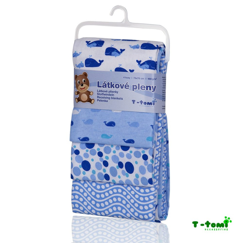 T-TOMI Látkové pleny, blue whales / modré velryby
