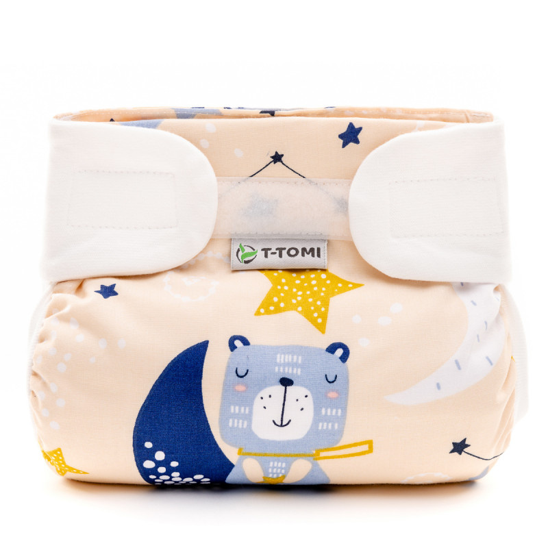 T-TOMI Ortopedické abdukční kalhotky - suchý zip, night bears (5-9kg)