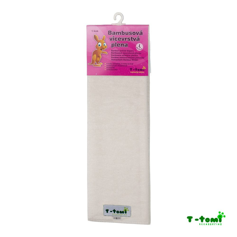 T-TOMI BIO Vícevrstvá bambusová plena, vel. L