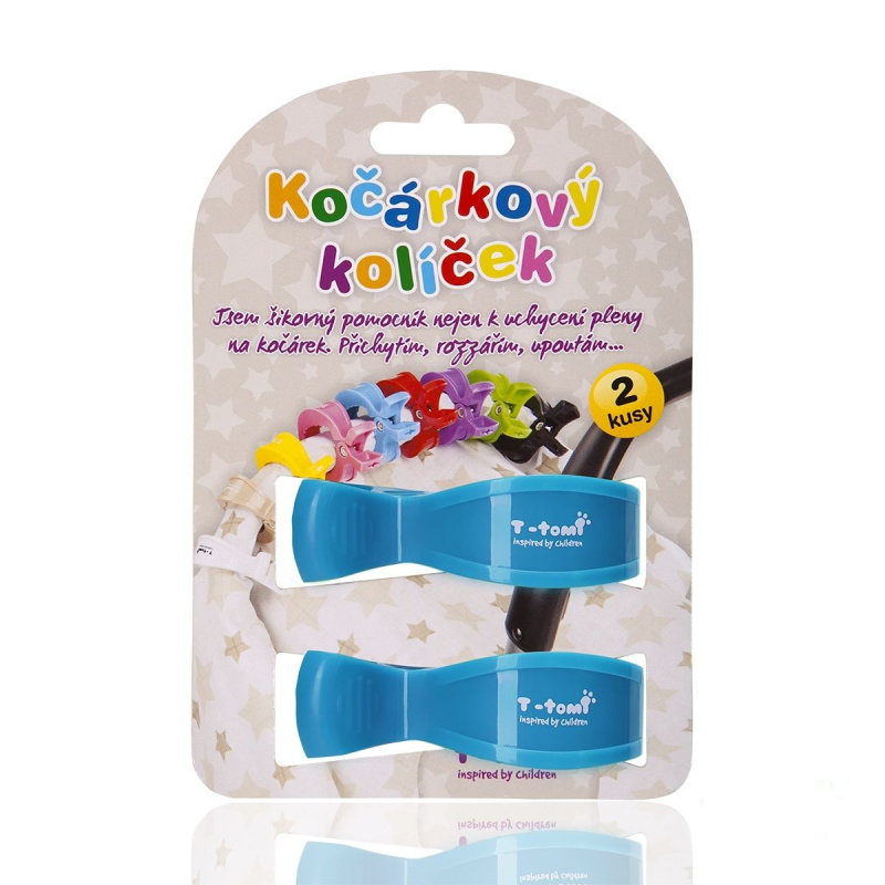 T-TOMI Kočárkový kolíček, blue / modrá
