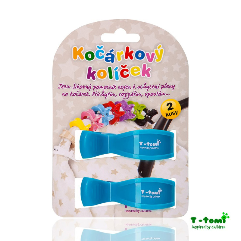 T-TOMI Kočárkový kolíček, blue / modrá