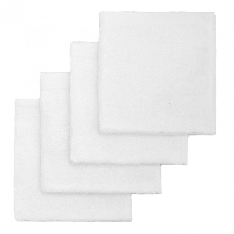 T-TOMI Bamboo Washcloth White mycí žínka 25x25 cm 4 ks