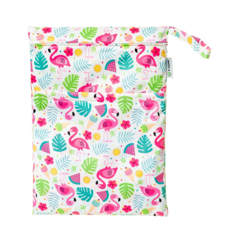 T-TOMI Nepromokavý sáček, flamingo