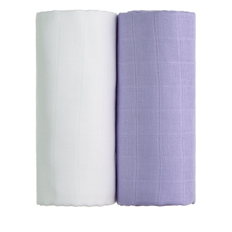 T-TOMI TETRA osušky EXCLUSIVE COLLECTION, white + lilac / bílá + fialová