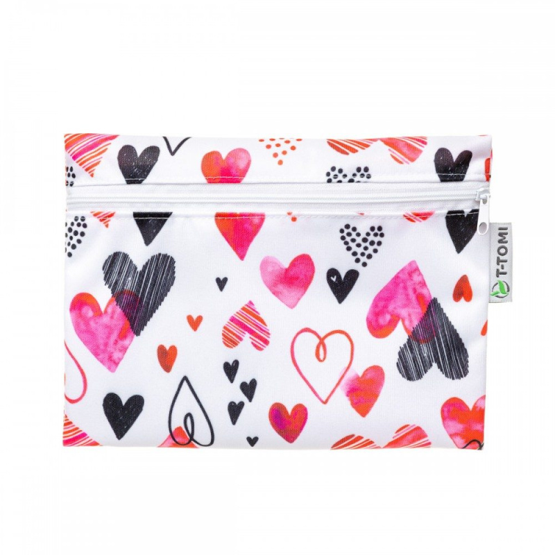 T-TOMI Nepromokavý pytlík, hearts