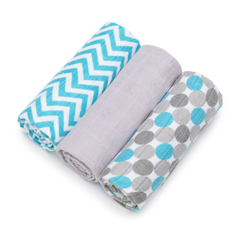 T-tomi BIO Bambusové pleny, blue balls / modré kuličky