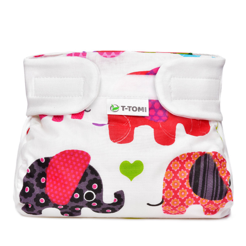 T-tomi Ortopedické abdukční kalhotky - suchý zip, pink elephants