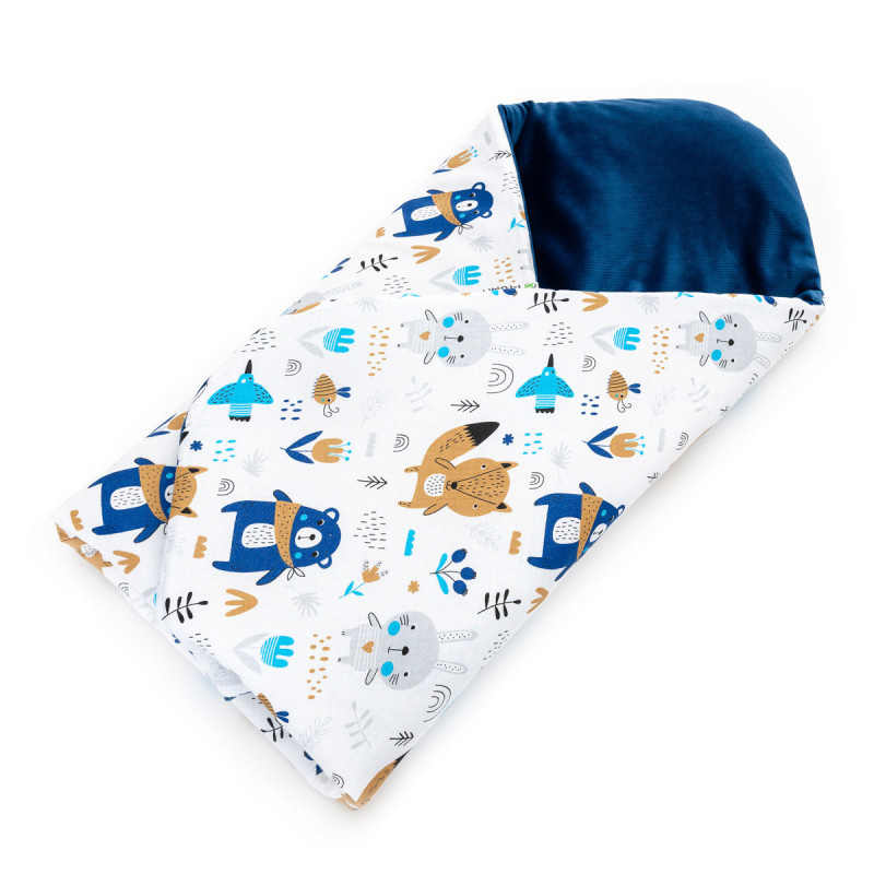 T-TOMI Rychlozavinovačka VELVET, blue bears