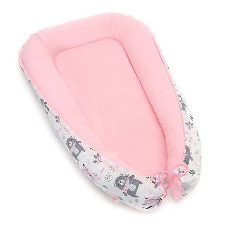 T-Tomi Hnízdečko pro miminko Velvet pink bears