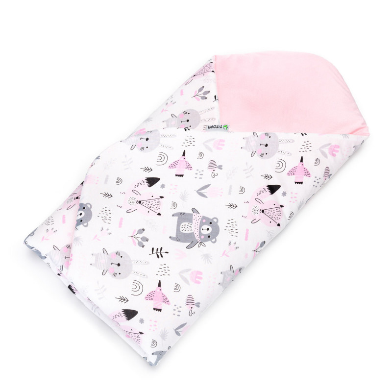 T-TOMI Rychlozavinovačka VELVET, pink bears