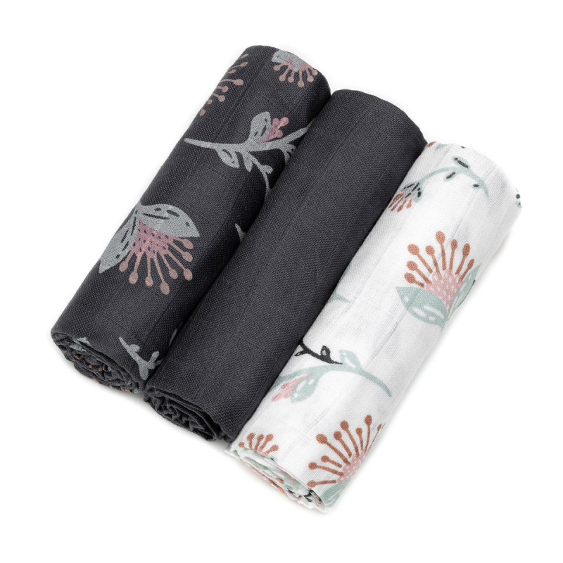 T-TOMI TETRA pleny TOP KVALITA, s potiskem, 70x70, Floral