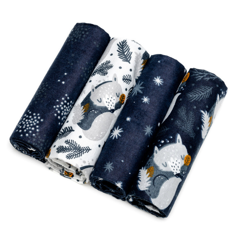 T-TOMI Látkové pleny, night foxes