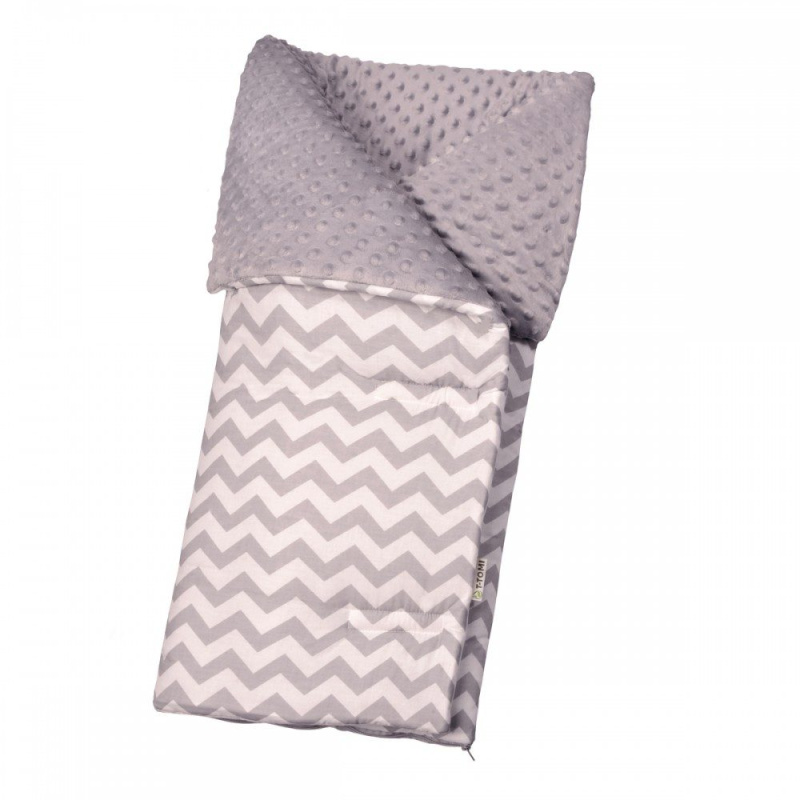 T-Tomi Dětský fusak 80 x 100cm  2019 - GREY ZIG-ZAG