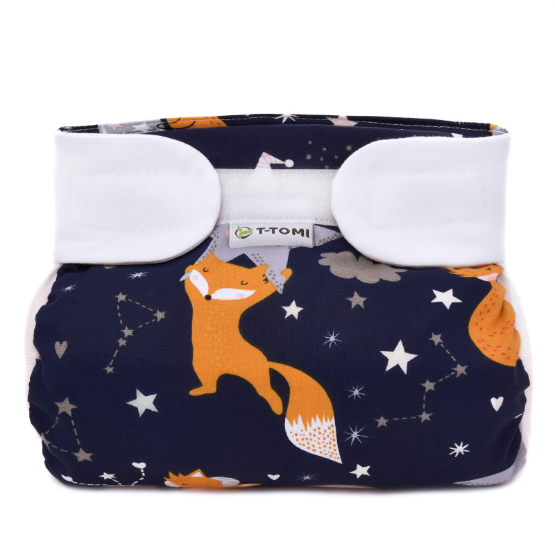 T-TOMI Ortopedické abdukční kalhotky - suchý zip, night foxes (3-6kg)