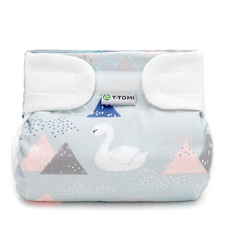 T-TOMI Ortopedické abdukční kalhoky - suchý zip. swan 3-6