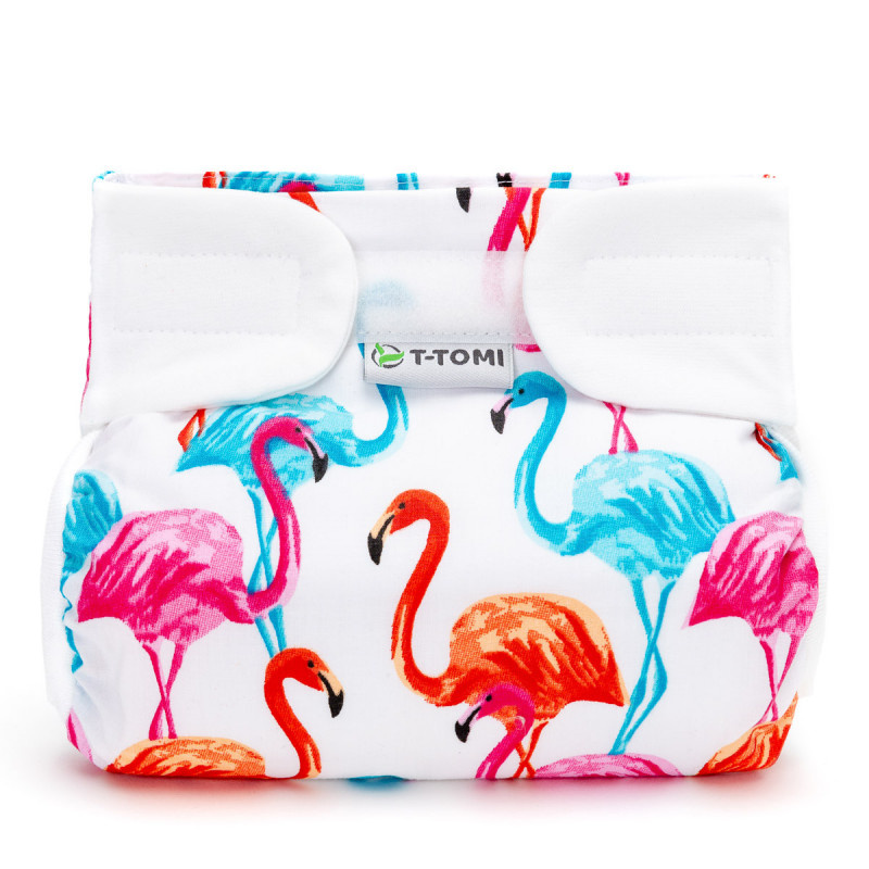 T-TOMI Ortopedické abdukční kalhotky - suchý zip, flamingo (3-6kg)