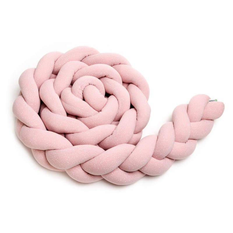 T-Tomi Pletený mantinel 180cm -  pink dots