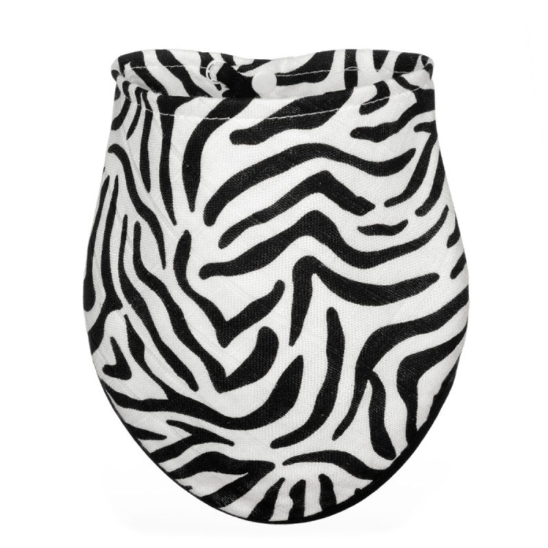 T-TOMI BIO Bambusový slintáček Zebra skin, 1 ks
