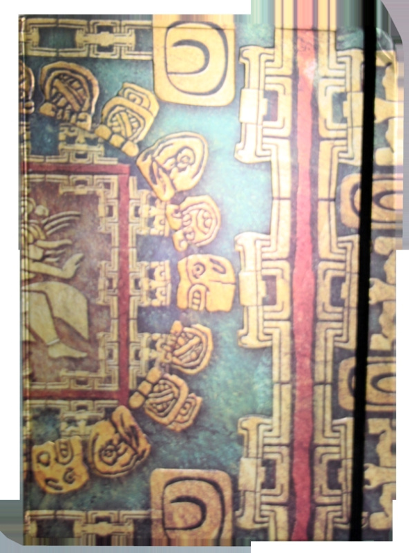Zápisník s gumičkou A4 210x290 mm mayské ornamenty