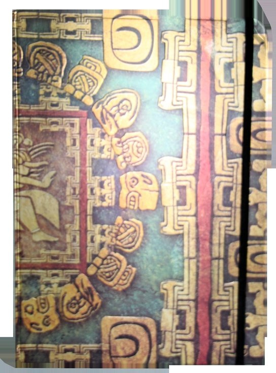 Zápisník s gumičkou A4 210x290 mm mayské ornamenty