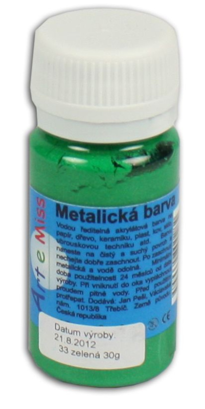 Univerzální barva - metalická 40 g barva zelená