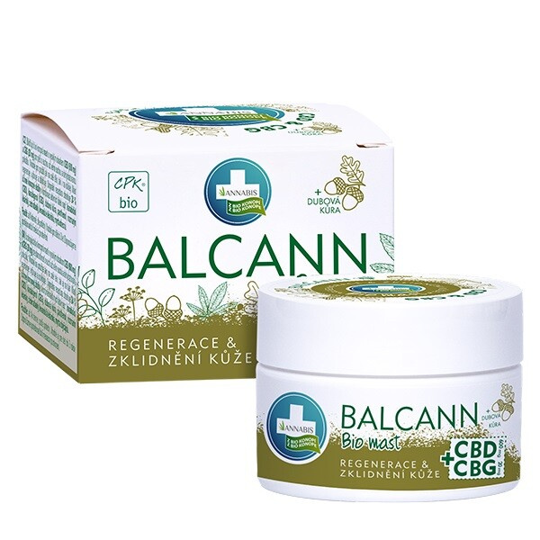 ANNABIS Balcann Konopná mast CBD+CBG BIO 50 ml