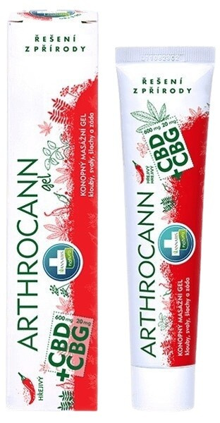 Annabis Arthrocann CBD+CBG masáž.hřejivý gel 75ml