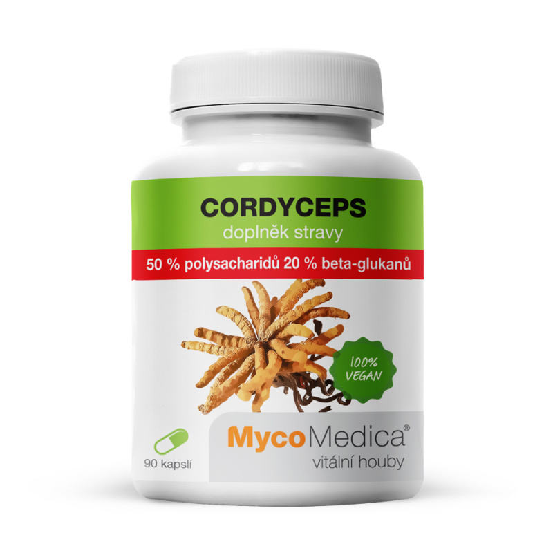 MycoMedica Cordyceps 50 %, 90 kapslí