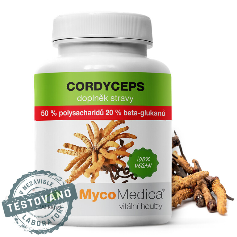 MycoMedica Cordyceps 50 %, 90 kapslí