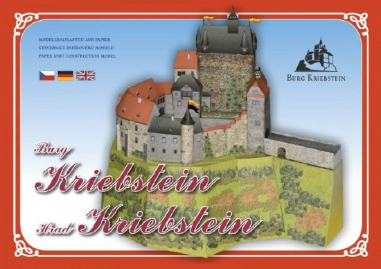 Hrad Kriebstein - Stavebnice papírového modelu Ivan Zadražil